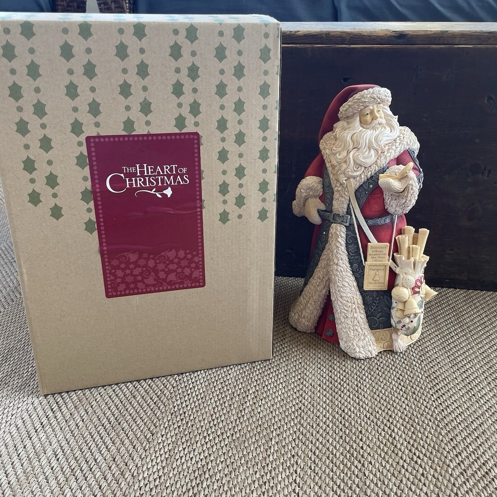 Heart of Christmas Karen Kahn Masterpiece Santa with Compass 4046824 Retired